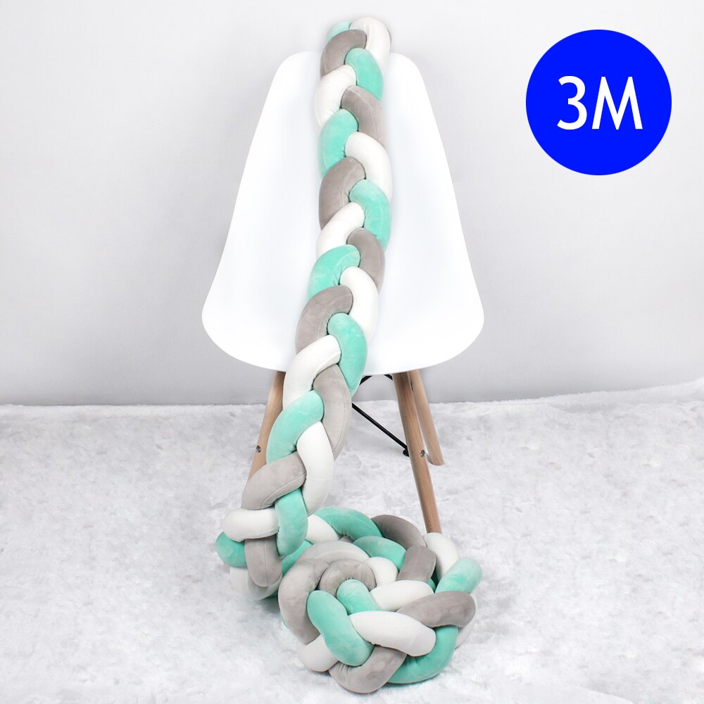 Braided Crib Bumper Baby Cushion